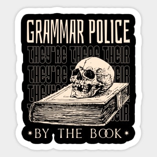 Grammar Police Sticker